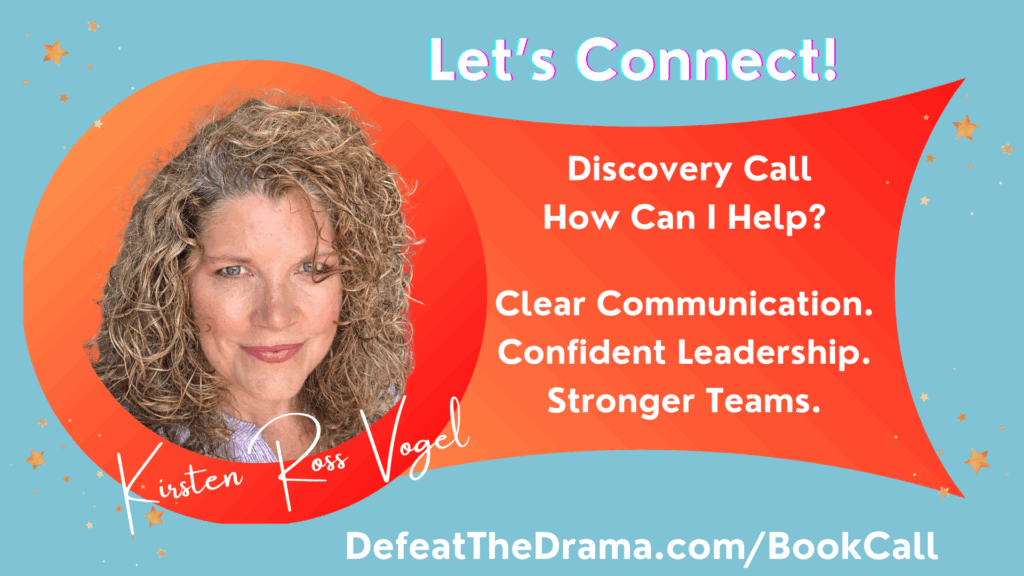 Schedule a call with Kirsten - Defeat The Drama.com/ Book Call